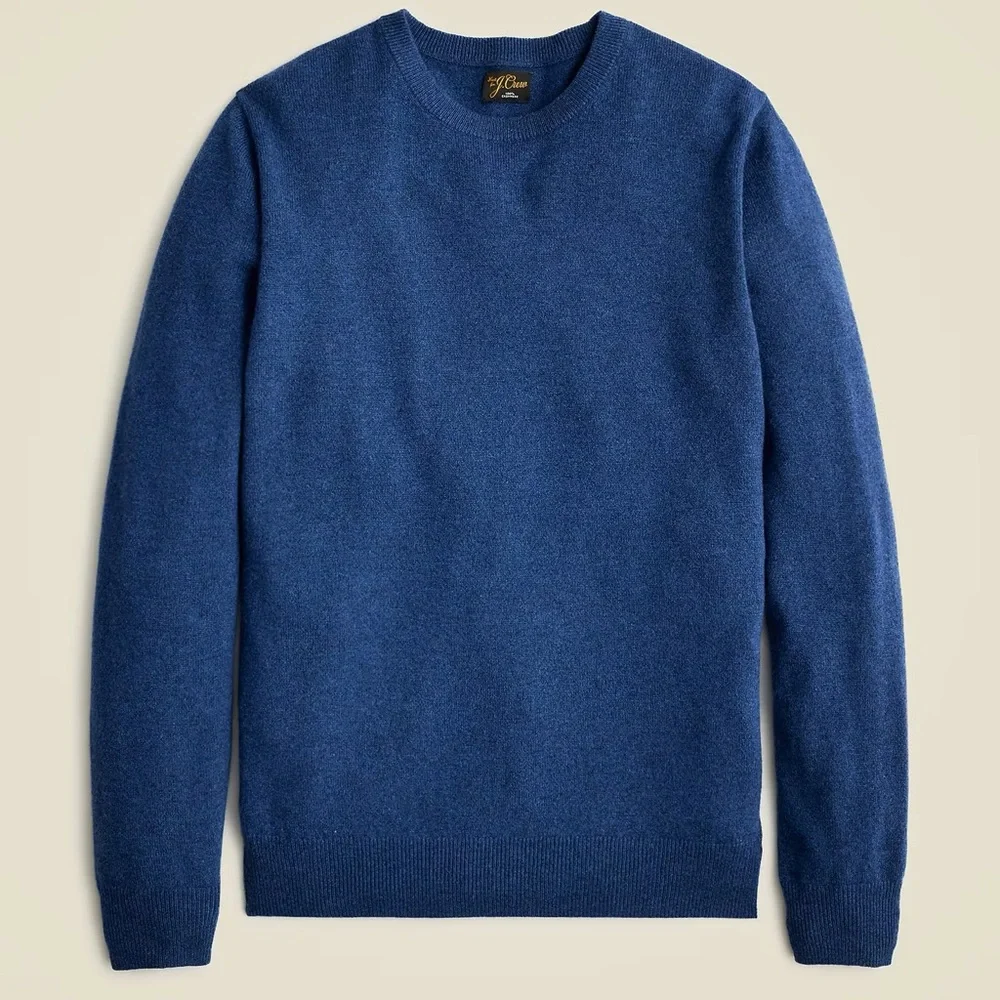 J. CREW Cashmere crewneck sweater in Heather Night‎ Star Size S NWT $158 BE895